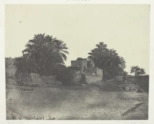 Ruïnes van een Romeins fort, Philoe; Nubië, plaat 71 uit het album "Egypte, Nubië, Palestina en Syrië" (1852)
