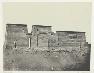 Tempel De Dakkeh (Ancient Pselcis); Nubië, plaat 94 uit het album "Egypte, Nubie, Palestina et Syrie" (1852)