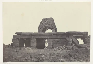 Tempel van Amada; Nubië, plaat 99 uit het album "Egypte, Nubië, Palestina en Syrië" (1852)