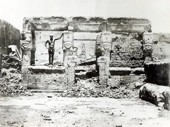 Tempel van Hathor in Dendarah, 28 mei 1850