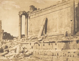 Vue du Temple de Jupiter, à Baâlbek Héliopolis, 15 september 1850