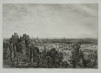 Bordeaux, uitzicht vanaf de kust van Cénon
