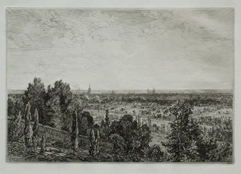 Bordeaux, uitzicht vanaf de kust van Cénon