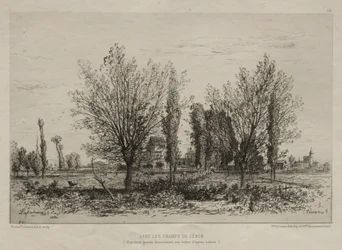 In de Velden van Cénon, 1876