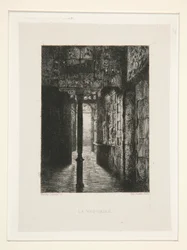 Le Vestibule, pl. 3 uit de suite Chez Victor Hugo