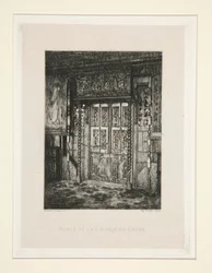 Porte de la galerie de chêne (Deur van de Eikengalerij), pl. 8 uit de suite Chez Victor Hugo (Victor Hugo)