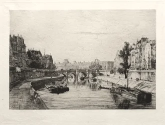 Uitzicht vanaf Pont St. Michel