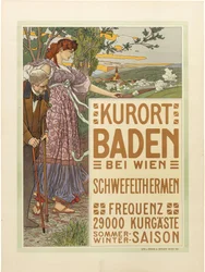 Kuuroord Baden bij Wenen, c. 1910