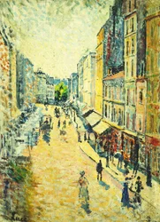 Een straat in Abbesses