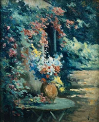 Bloemen in een Landschap
