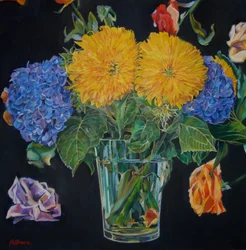 Levendig bloemstilleven