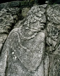 Stele in huis A, patio 2 in het paleis