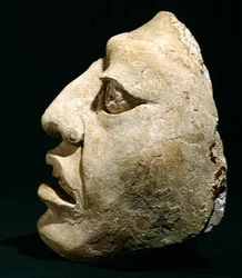 Hoofd van een man, van Piedras Negras, Peten, Guatemala