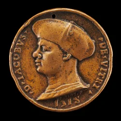 Jacques de Vitry-La Lière, overleden 1515, Kanunnik, Decaan en Kanselier [voorzijde]