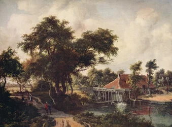 Landschap met een Watermolen, ca. 1665, ca. 1915