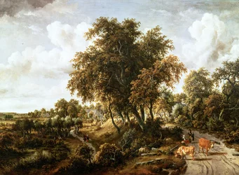 Weg op de dijk