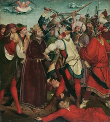Martelaarschap van de heilige Oswald in de slag