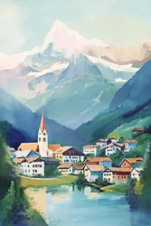 Alpine Village aan het meer