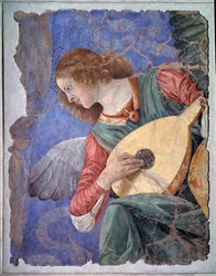 Engel die luit speelt, ca. 1480