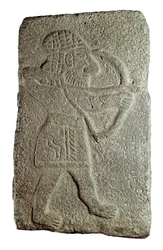 Hettitische Boogschutter, uit het Paleis van Kapara, Koning van Guzana, in Tell Halaf (Syrië), 9e eeuw v.Chr.