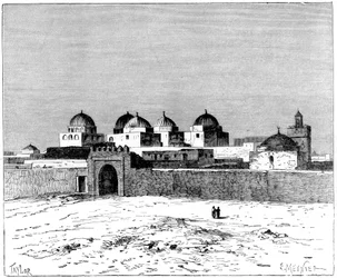 De Moskee van de Zwaarden, Kairwan, ca. 1890