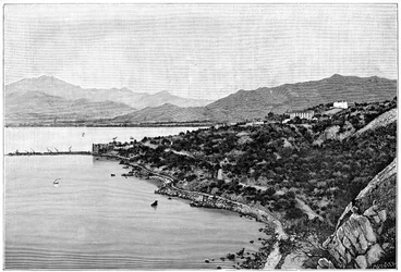 Uitzicht op Stora Bay