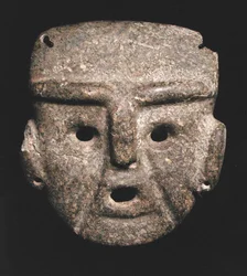 Masker, 300-100 v.Chr. (groensteen)