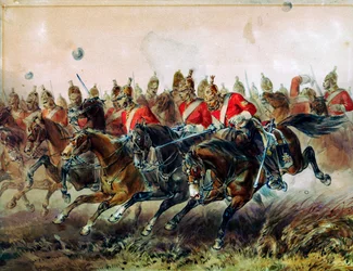 De aanval van de lichte brigade tijdens de slag bij Balaclava, 1854