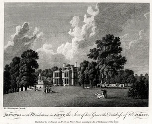 Jennings bij Maidstone in Kent, het landgoed van haar genade de hertogin van St Albans