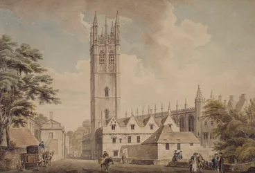 Magdalen Bridge en Tower, Oxford, 1768-1772