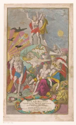 Atlas en Hercules dragen sterrenhemel