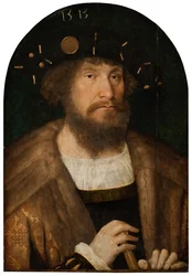 Portret van koning Christiaan II van Denemarken 1481-1559, 1514 of 1515