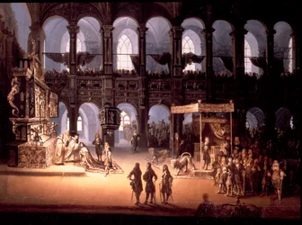 De kroning van koning Christiaan V