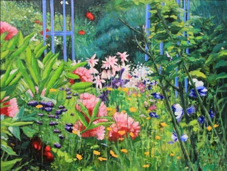 Tuinhoek, 2017 (olieverf op doek)