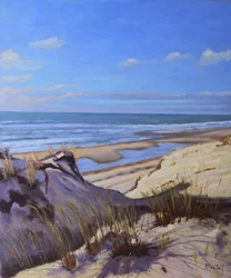 De duinen van de Atlantische kust (olieverf op doek)