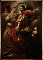 Maagd en Kind, Sint Francois de Salles en Sint Jeanne de Chantal