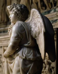 Engel kandelaar voor de Ark van Sint Dominicus