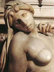 Dageraad (Aurora), detail van het graf van Lorenzo de