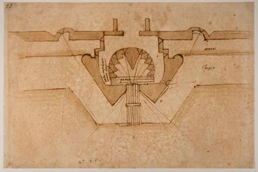 Ontwerp voor een bastion voor een poort