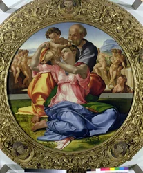 Heilige Familie met Sint Jan (Doni Tondo) 1504-05
