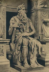 Rome - Kerk van Sint-Pieter in Vinculis - Mozes, door Michelangelo, 1910