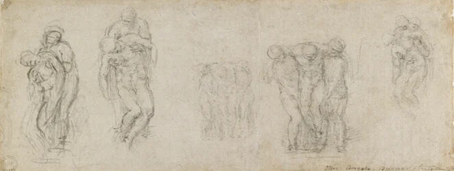 Studies voor een Pietà en een graflegging