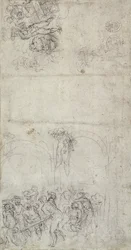 Studie voor Het Laatste Oordeel (verso)