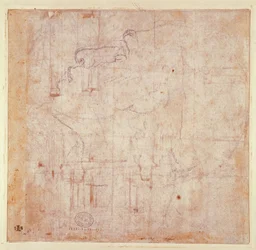 Studie van een Hoofd, 1525-26 (verso)