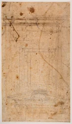 Muurgraf en gedeeltelijk kerkplan