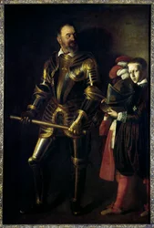 Portret van Alof de Wignacourt (1547-1622) Grootmeester van de Orde van Malta van 1601 tot 1622, en zijn page Schilderij door Michelangelo Merisi genaamd Caravaggio (1571-1610) 1608