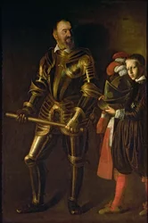 Portret van Alof de Wignacourt, Grootmeester van de Orde van Malta, met zijn page, c.1608