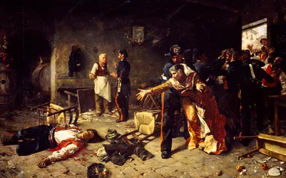 Een spel van troeven of ruzie in Trastevere