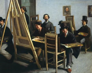 School van Schilderkunst, circa 1865