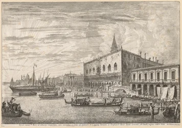 Gezichten van Venetië: De Molo en S. M. Della Salute, 1741